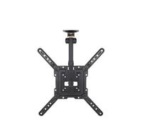 Soporte de Techo para Pantalla de 23-55 Pulgadas, con Capacidad de Girar, inclinar y Extender, en Color Negro. Ideal para optimizar el Espacio y Ajustar el ángulo de visión.