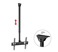 Maclean MC-631 - Montaje Soporte de Techo para Pantalla LCD LED TV (32-65", 50kg, VESA) Ajustable Negro
