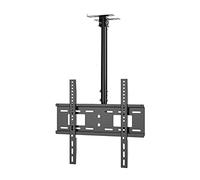 Soporte de techo para TV de movimiento completo para televisores LCD LED OLED 4K de 3255 pulgadas, altura ajustable (50.180 cm), ajuste universal, diseño giratorio e inclinable para una experiencia de