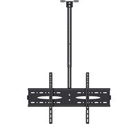 Soporte de techo para TV, diseño abatible resistente con función telescópica giratoria inclinable, ideal para ahorrar espacio y ángulos de visión óptimos