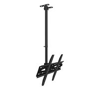 Soporte de techo para TV, inclinación ajustable y soporte giratorio, compatible con la mayoría de pantallas LED de 40 a 70 pulgadas, soporte resistente para televisores, diseño que ahorra espacio