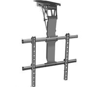 Soporte de techo para TV, soporte de TV motorizado, soporte eléctrico de techo para pantallas de 32 a 70 pulgadas, techo inclinado motorizado abatible grande