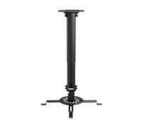 AISENS - CP04TSRE-131 - Soporte Universal Eco Giratorio, INCLINABLE Y Extensible DE Techo para PROYECTOR 13.5KG, Negro