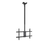 Soporte de Techo - Soporte para Pantallas de 43" a 86", Color Negro, Ajustable, Ideal para Montaje en techos, fácil instalación y Alta Resistencia.