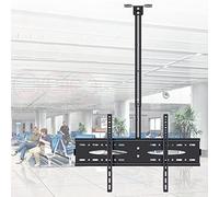 Soporte de techo universal ajustable para TV, inclinación de 30° y soporte giratorio para televisores de 40 a 60 pulgadas, opciones de montaje en pared y techo, diseño duradero de un solo color de 1 m