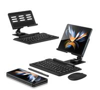 Soporte de teclado de escritorio ajustable para Samsung Galaxy Z Fold 6/5/4/3/2, totalmente plegable y portátil, con juego de bolígrafos, ratón Bluetooth y teclado para teléfono für Samsung Galaxy Z
