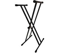 Soporte de Teclado Regulable en Altura KS536 | Soporte con Patas Dobles Reforzadas y Sistema de Tijera | Base Estable para Piano Digital, Teclado Musical o Controlador MIDI | Profesional