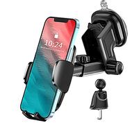 Soporte de teléfono 3 en 1 con ventosa para parabrisas/salpicadero/ventilación de aire, soporte de teléfono de coche con almohadilla de gel adhesiva fuerte para Google Pixel 7A/7 Pro/6 6A/5 5A/4 4A 4 XL/3A 3, Oneplus 11 5G/10T 10 Pro/Nord N200 N20 N100