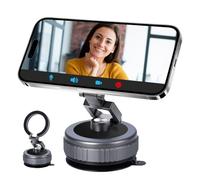 Soporte de teléfono al vacío, accesorios de coche con ventosa para teléfono | Soporte plegable giratorio de 360 grados, soporte portátil para vehículos para la mayoría de teléfonos inteligentes GPS