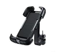 Soporte de teléfono celular para motocicleta para uso de navegación eléctrica con diseño de amortiguación de vibraciones, orientación de 360 grados y sujeción firme