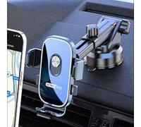 Soporte de Teléfono Coche para VW Nivus, Montura Ventosa Ajustable con Rotación 360° & Apretón de Una Mano