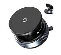 Soporte de teléfono con al vacío, soporte giratorio manos libres, soporte eléctrico para coche, autocaravana, camión y espejo de fitness, apto para todos los smartphones y