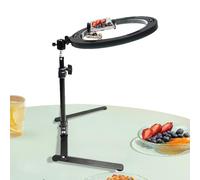 Soporte de teléfono con luz | Soporte de trípode ajustable para selfie con soporte para teléfono | Equipo de grabación para vlogging, cocina, transmisión en, contenido de fotos y videos