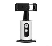 Soporte de teléfono con seguimiento facial AI con soporte de cardán giratorio de 360 grados, soporte inteligente de seguimiento automático para transmisión en vivo, videollamadas y creación de