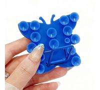 Soporte de teléfono con ventosa de silicona con diseño de mariposa, plegable, ajustable, multiángulo, soporte universal para teléfono - Soporte de plástico flexible y duradero para todos los modelos