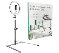 Soporte de teléfono de acero al carbono con múltiples ángulos para teléfonos inteligentes, cámaras, luces LED y micrófonos, escaneo de documentos