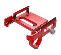 Soporte de teléfono de aleación de aluminio P30 ajustable para compatibilidad de 60 mm a 100 mm de ancho (rojo)