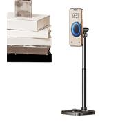 Soporte de teléfono de Arriba hacia Abajo, Soporte magnético de Escritorio para transmisión en, Altura Ajustable y Soporte telescópico de Metal para Tableta para videollamadas, grabación y