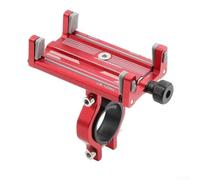 Soporte de teléfono de bicicleta de aleación de aluminio Soporte de 4 garras a prueba de golpes Abrazadera giratoria para bicicleta de carretera de montaña 22-31.8 mm (C)