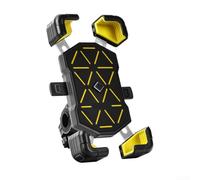 Soporte de teléfono de bicicleta de cuatro garras, soporte de navegación estable antivibración, accesorio de bicicleta de fácil instalación para montaje seguro de smartphone (C)