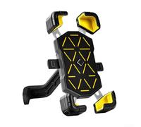 Soporte de teléfono de bicicleta de cuatro garras, soporte de navegación estable antivibración, accesorio de bicicleta de fácil instalación para montaje seguro de smartphone (G)