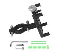 Soporte de teléfono de bicicleta para motocicleta, soporte de aleación de aluminio a prueba de golpes con bloqueo de 5 garras, soporte de bicicleta de liberación rápida para teléfonos de 3.5 a 7.2