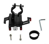 Soporte de teléfono de bicicleta para motocicleta, soporte de aleación de aluminio de cinco garras a prueba de golpes, liberación rápida para navegación de ciclismo de 3.5-7.2 pulgadas (rojo)