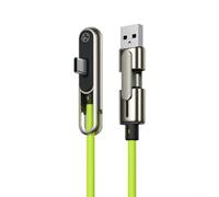 Soporte de teléfono de carga rápida de 240 W, USB C, aleación de zinc, soporte de escritorio de silicona para Samsung para Xiaomi azul, 17 cm (verde)
