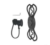 Soporte de teléfono de ciclismo compatible con computadoras Garmin Bike con capacidad para teléfonos inteligentes de 4.7 a 6.9 pulgadas, fijación de correa de silicona de nailon para manillar (D)