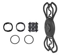 Soporte de teléfono de ciclismo compatible con computadoras Garmin Bike con capacidad para teléfonos inteligentes de 4.7 a 6.9 pulgadas, fijación de correa de silicona de nailon para manillar (B)