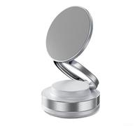 Soporte de teléfono de coche Soporte de adsorción plegable con fuerte succión de vacío e imanes N52 para salpicadero Parabrisas Rotación de 360 grados Soporte perezoso Color negro (blanco)