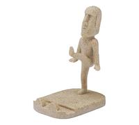 Soporte de teléfono de estatua, soporte de resina, soporte para móvil estatua de la isla de Pascua | Portador portátil divertido, decoración de figuras lindas para el tablero de instrumentos