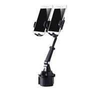 Soporte De Teléfono De Taza Ajustable - Soporte De Doble Ubicación Con Cuello De Ajuste Flexible Para Coche O Camión | Secure Cradle Base Para Teléfonos Inteligentes | Soporte Móvil Estable Para L