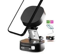 Soporte de teléfono del automóvil - Soporte de teléfono magnético | Montaje de automóviles magnéticos | Soporte de teléfono inteligente de agarre plegable de 360 grados para conducir el parabrisas d