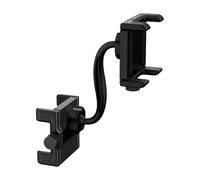 Soporte de teléfono genérico para espejo retrovisor de coche, soporte antideslizante para espejo retrovisor - Fijación portátil con pinza para mesa de mando | Teléfono exterior