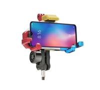Soporte de teléfono genérico para motocicleta, soporte de teléfono para bicicleta, pinza de manillar giratorio de 360 grados, clip para Scooter, para Smartphone de 4,7 a 7 pulgadas, soporte de