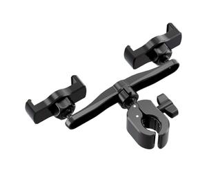 Soporte de teléfono giratorio doble de 360 grados, abrazadera ajustable para teléfonos inteligentes de 4, 5 a 7 pulgadas, compatible con trípodes, transmisión en vivo, sistemas de terminales de