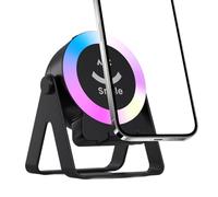 Soporte De Teléfono Inalámbrico Para Altavoces De Inducción - Soporte De Reproductor De Audio RGB | Multifunción Escritorio Mount-Gadget De Sala De Estar De 4 En 1, Planificador De Eventos De