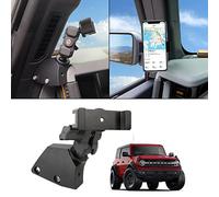 Soporte de teléfono lateral izquierdo para salpicadero, estabilizador antivibración, soporte ajustable personalizado para teléfono celular para Ford Bronco Accesorios 2021 2022 2023
