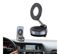 Soporte De Teléfono Magnético Al Vacío Del Coche - Soporte De Tablero De 360 Grados Ajustable, Soporte De Imán Fuerte | Soporte Universal Del Teléfono Móvil, Muelle Plegable Automóvil, Mango Compacto