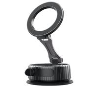 Soporte de teléfono magnético de vacío de 360 °, soporte giratorio plegable, soporte para coche, compacto interior de acceso, portátil ideal para la mayoría de los teléfonos inteligentes y el uso del
