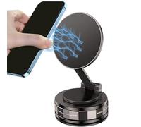 Soporte de teléfono magnético de vacío para automóvil - 360 ° Copa de succión giratoria Montaje de teléfono | Portable Strong Magnet Stand para iPhone16/15/14/13 y en Mirror | Plegable y ajust