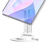 Soporte de teléfono magnético genérico, soporte de teléfono para escritorio, soporte giratorio de 360° con base de metal - de escritorio plegable para portátil, para grabación y dif
