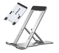 Soporte De Teléfono Móvil - 6.8x11x14cm Soporte De Escritorio Plegable De La Aleación De Aluminio | 5 Niveles Ángulo Ángulo Ajustable Soporte De La Tableta, Plegable Handles Hands Tablet Cradle Para,