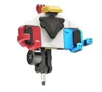 Soporte de teléfono móvil genérico para moto, soporte de teléfono para moto, soporte de bicicleta giratorio de 360 grados, pinza de manillar, scooter para smartphone de 4.7 a 7