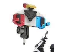 Soporte de teléfono móvil genérico para motocicleta, soporte de teléfono móvil para motocicleta, para bicicleta giratoria de 360 grados, pinza de manillar, clip para Scooter, para Smartphone de