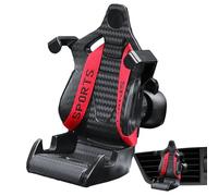 Soporte De Teléfono para Automóvil: Soporte De Asiento De Carreras, Cuna De Cinturón De Seguridad | Cuna Giratoria De 360 °, Soporte De Clip De Ventilación De Aire Configuración Segura del Tablero