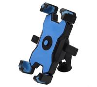 Soporte de teléfono para bicicleta a prueba de golpes para bicicletas y motocicletas con fácil operación con una sola mano (azul)