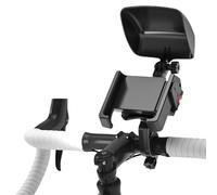 Soporte de teléfono para bicicleta | Abrazadera giratoria de 360 grados, antivibraciones, resistente a la lluvia, soporte de teléfono para fitness, senderismo, camping, motocicleta, aventura, playa