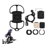 Soporte De Teléfono Para Bicicleta, Pinza Universal Giratoria 360 Grados Antigolpes, Soporte Manillar Teléfono - Para Senderismo Llamadas Video Navegación Grabación Streaming GPS